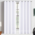 Pure White Blackout Curtains 63 Inch Long